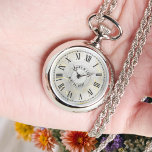 Personalized Roman Numeral Necklace Watch for Her<br><div class="desc">Personalized Roman Numeral Necklace Watch for Her – Custom Couples Gift for Wedding, Anniversary or Engagement. A timeless love deserves a timeless keepsake — and this Personalized Necklace Watch for Her is designed to do just that. Whether it’s a wedding day, anniversary, engagement, or simply a moment worth remembering, this...</div>