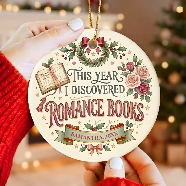 Personalized Romance Reader Christmas Ornament (Creator Uploaded)
