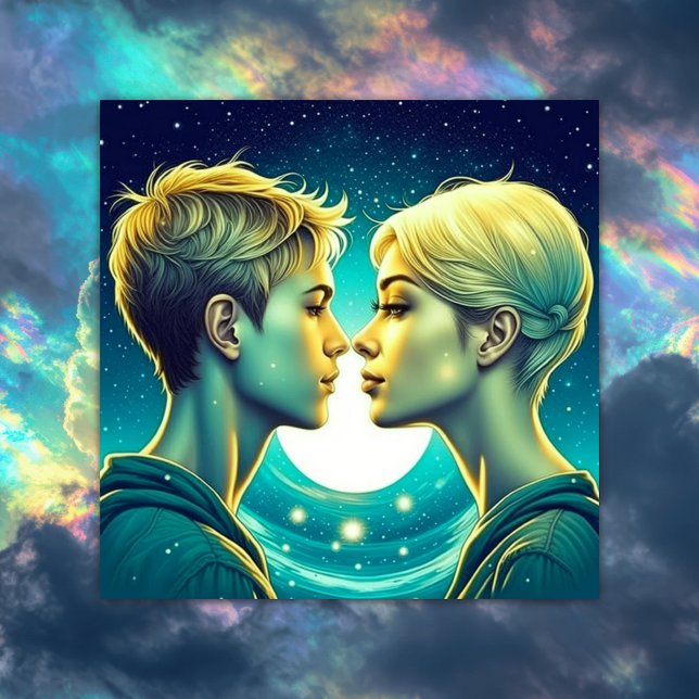 Personalized Romantic Anime Couple Valentine's Day Card (Creator Uploaded)