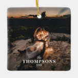Personalized Romantic Couple Photo Christmas Ceramic Ornament<br><div class="desc">Create your own one of a kind design with your own personalized photo and custom text. Use your own photo and text to make it your own. Ideal photo and text template for wedding anniversaries,  family keepsakes.  Easy to customize photo and text template for all your personalized item needs.</div>