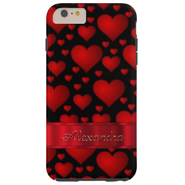 Personalized romantic heart pattern Case-Mate iPhone case (Back)