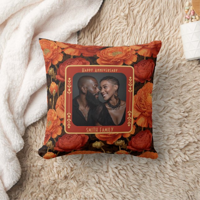Personalized Romantic Marriage Throw Pillow  (Blanket)