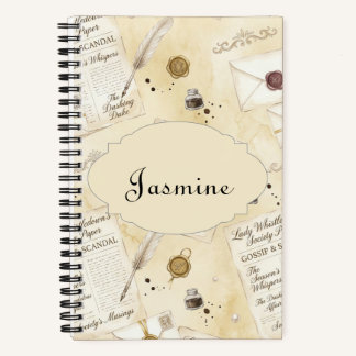 Personalized Romantic Prose Companion Notebook