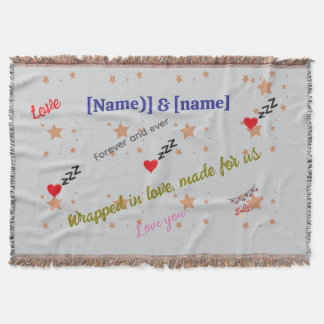Personalized Romantic Throw Blanket – Wrapped in 