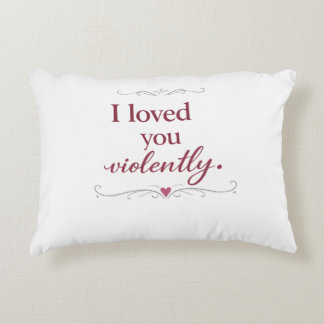 Personalized Romantic Typography Quote Accent Pillow