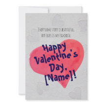 Personalized Romantic Valentine's Day Card