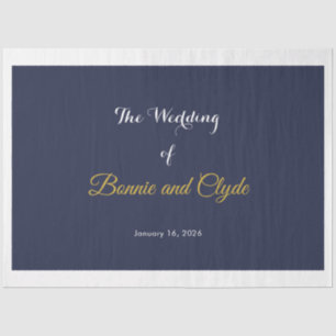 Personalized Romantic Wedding 20" x 30" Tissue Paper