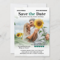 Personalized Romcom Poster Photo Save the Date