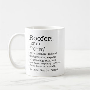 Personalized Roofer Coffee Mug