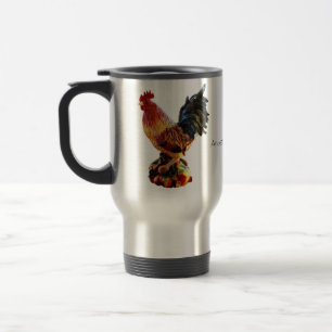 Personalized Rooster Travel Mug