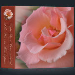 Personalized Rose Binder Peach Rose Binder<br><div class="desc">Rose Binder Customized Peach Rose Book Binder Beautiful Wild Rose Photo Album Binders for Home & Office School Click "Customize to Add More Text Choose Fonts and Custom Colours Personalized Peach Rose Photo Albums Pink Rose School Binder Friends Family Men Women Kids Personalized Pink Rose Mementos for Weddings Anniversaries Birthdays...</div>