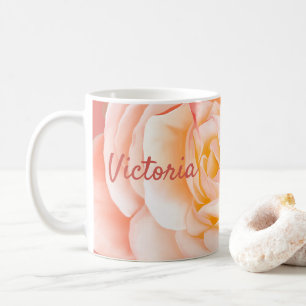 Personalized Rose Coffee Mug