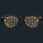 Personalized Rose Flower 40Th Birthday Retro Sunglasses<br><div class="desc">Celebrate with joy using this rose themed birthday product, featuring bright rose patterns, playful floral motifs, and decorative elegance ideal for birthday gifts and party decor.…... ... ... ... ... ..pink rose birthday theme , floral wreath birthday , spring blossom birthday , nature inspired birthday , garden style invitation ,...</div>