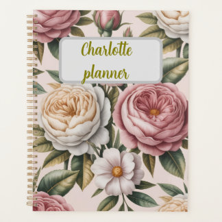 Personalized rose Flower chic Productivity Goal 