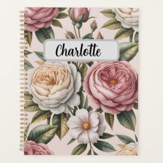 Personalized rose Flower Cover Productivity Goal 