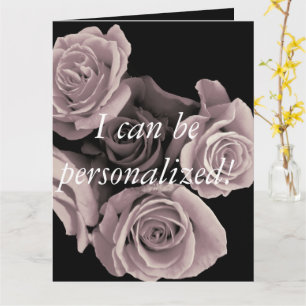 Personalized rose Folded Greeting Card