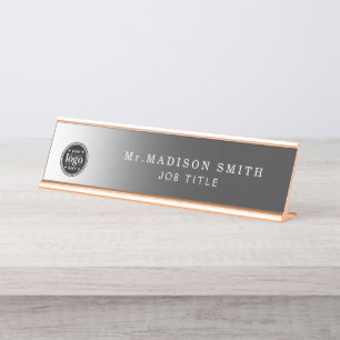 Personalized Rose Gold Acrylic Desk Name Plate
