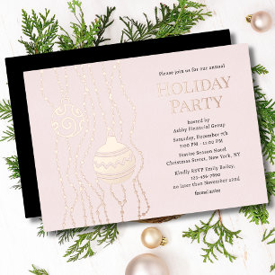 Personalized Rose Gold Corporate Christmas Party