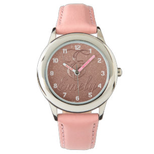 Personalized Rose Gold Glitter Name Design – Emely Watch