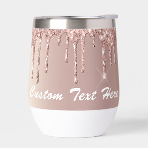 Personalized Rose Gold Glitter Your Custom Text