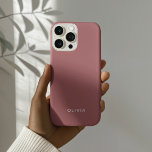 "Personalized Rose Gold: iPhone Case with Custom<br><div class="desc">Add a touch of elegance to your daily essentials with this personalized Rose Gold iPhone case. Featuring a soft, stylish pink background and your custom name in a chic font, this phone case is perfect for showcasing your unique style. Designed for both beauty and durability, it offers excellent protection for...</div>