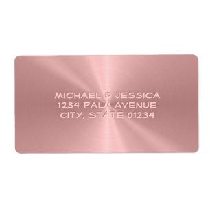Personalized Rose Gold Metallic Radial Texture