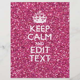 Personalized Rose Keep Calm Decor