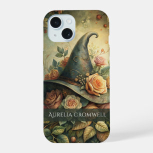 Personalized Rose Witch Hat Phone Case