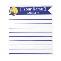 Personalized Rosie the Riveter Custom Notepad
