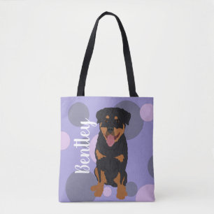 Personalized Rottweiler Tote Bag