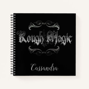 Personalized Rough Magic Spiral Notebook