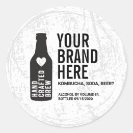 Personalized Round bottle or canning labels
