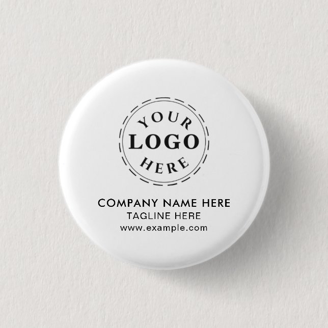 Personalized Round Button – Add Your Text and Logo (Front)