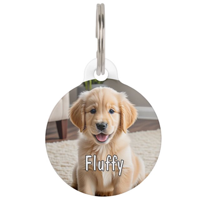 Personalized Round Pet Tag (Front)
