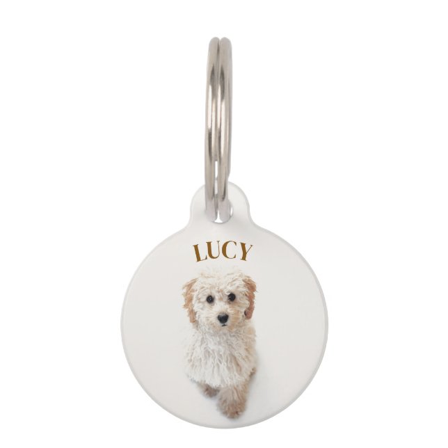 Personalized Round Pet Tag  (Front)