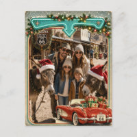 Personalized Route 66 Holiday Greeting