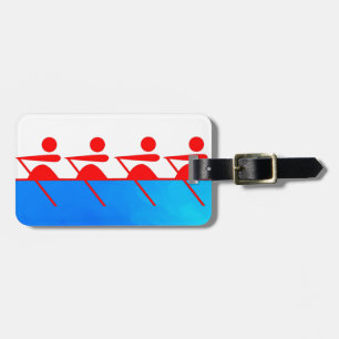 Personalized Rowing Club Icon Luggage Tag