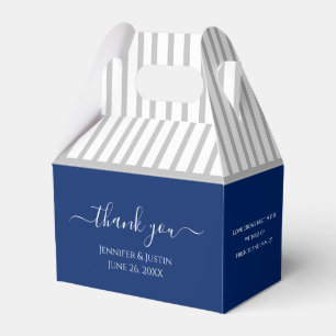 Personalized Royal Blue Favour Box