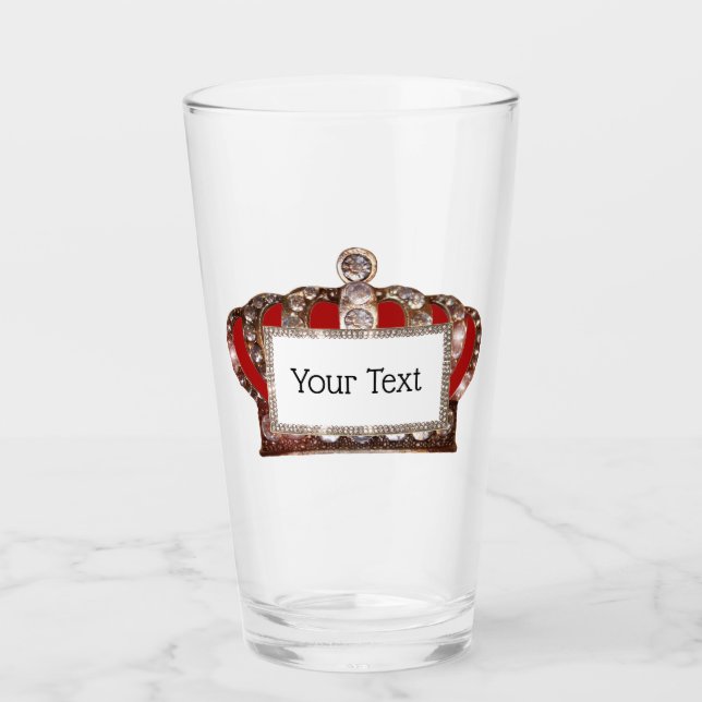 Personalized “Royal Crown” Glass (Front)