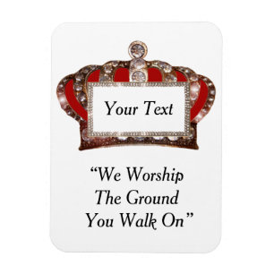 Personalized Royal Crown Magnet