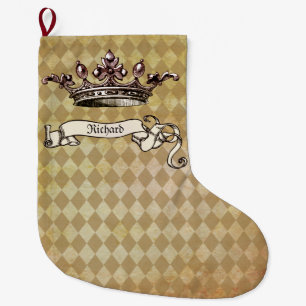 Personalized Royal Decree Large Christmas Stocking