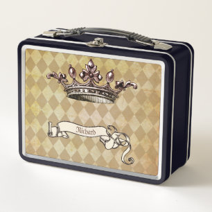 Personalized Royal Decree Metal Lunch Box