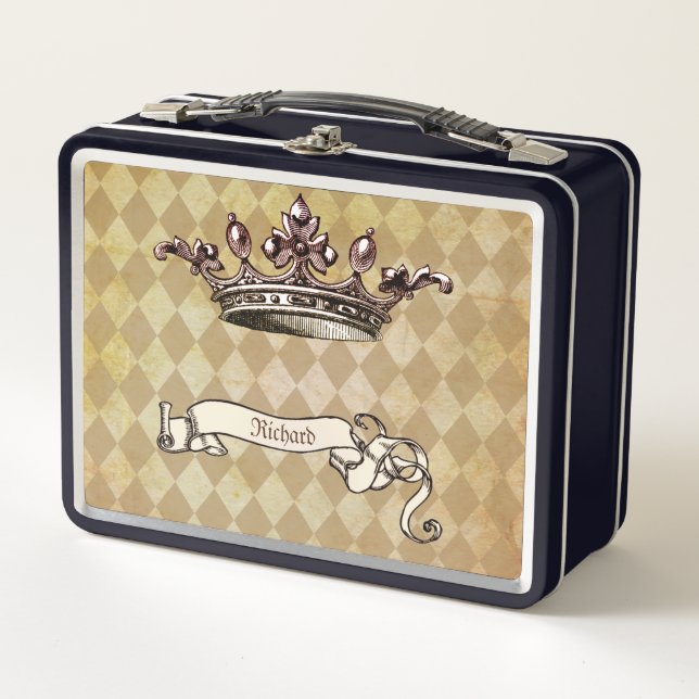 Personalized Royal Decree Metal Lunch Box (Front)