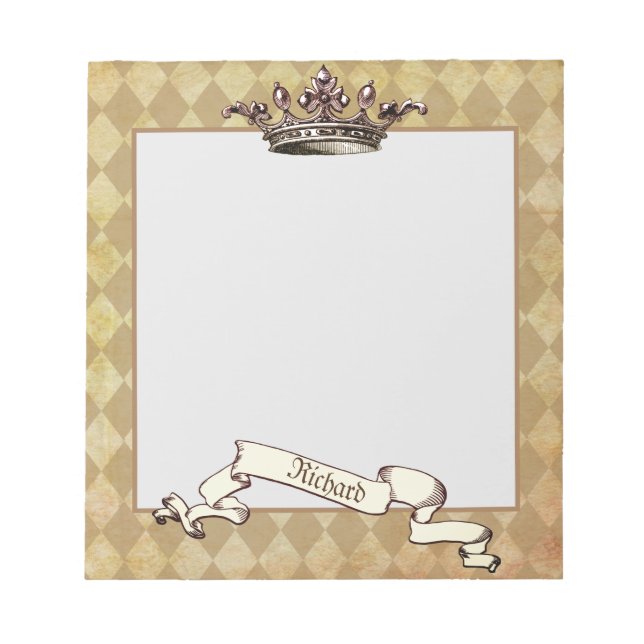 Personalized Royal Decree  Notepad (Front)