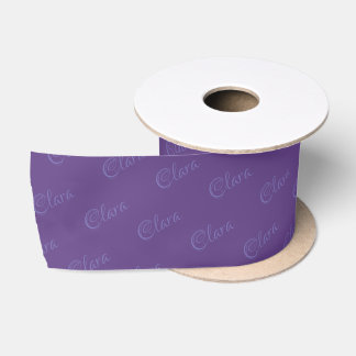 Personalized Royal Purple Satin Ribbon