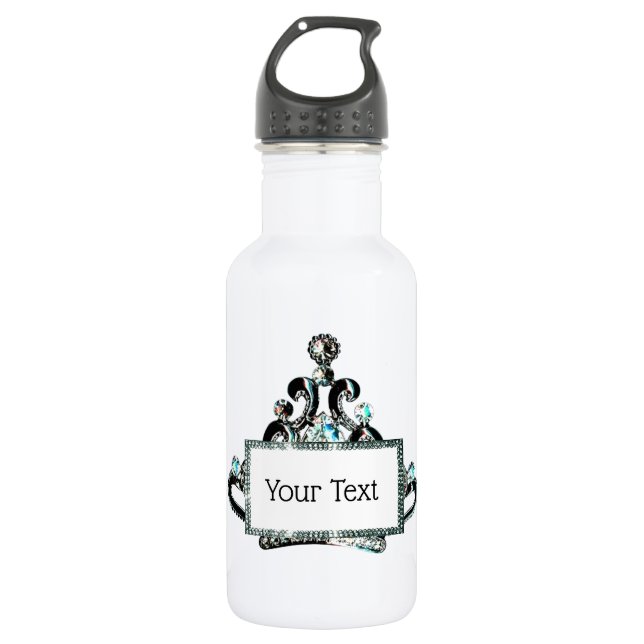 Personalized “Royal Tiara” 532 Ml Water Bottle (Front)