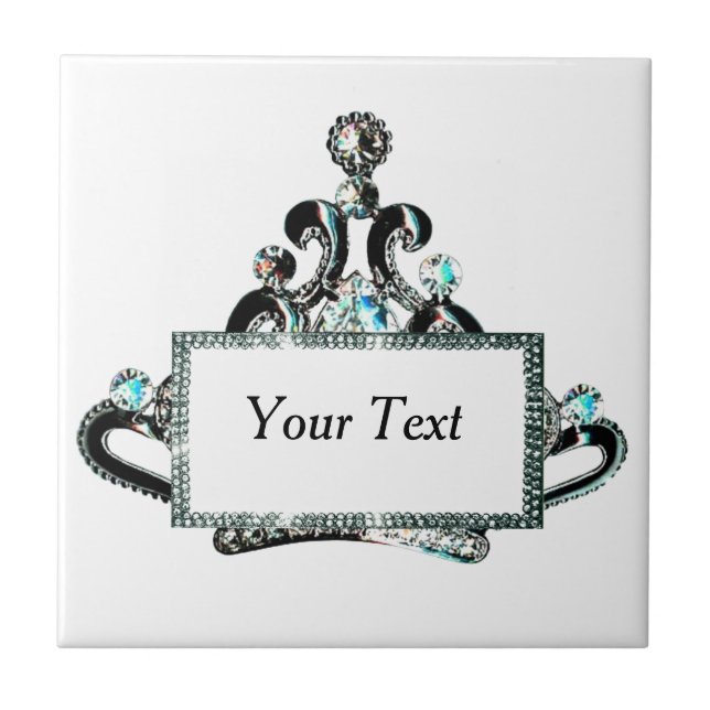 Personalized Royal Tiara Tile (Front)