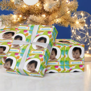 Personalized Royalty Baby Photo Wrapping Paper