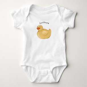 Personalized Rubber Duck Baby Bodysuit