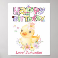 Personalized Rubber Duck First Birthday